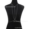 Cross-border Jewelry Body Chain European and American Sexy Exaggerated Beach Casual Flash Diamond Pendant Fringed Alloy Chest Chain