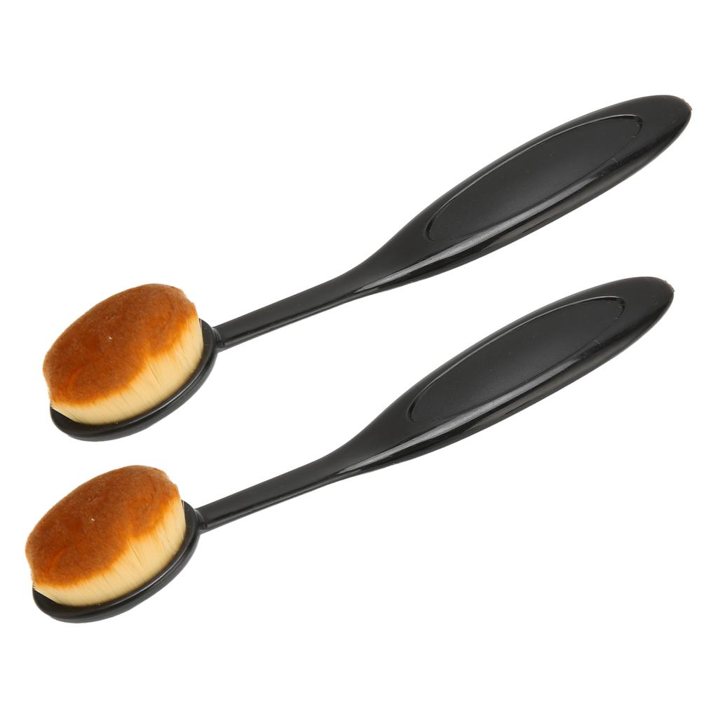 2pcs Foundation Brush Soft Hair Flexible Liquid Foundation BB Cream Makeup Brush Cosmetic Tool