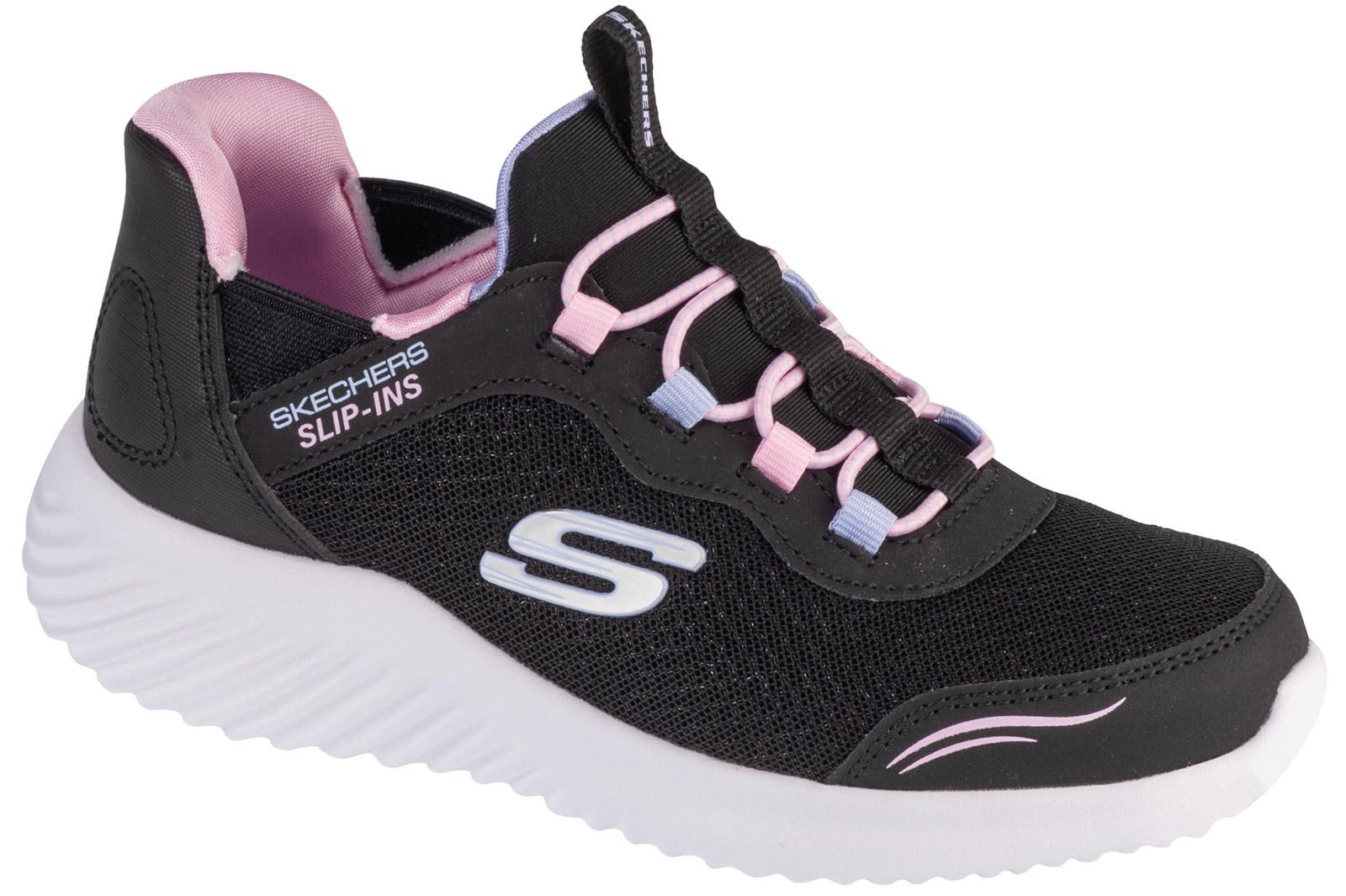 Skechers Slip-Ins: Baskets noires Bounder - Simple Cut pour fille 30 noir