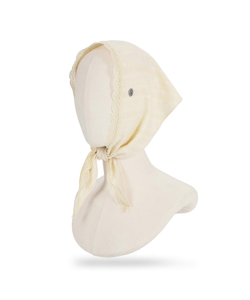 Bajal Va Curved Oval Metal Lace Bandana Yellow