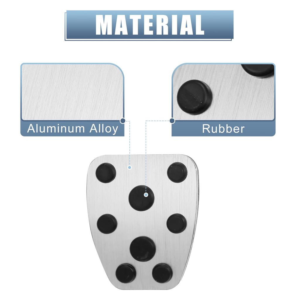 X AUTOHAUX Car Foot Pedal Pad Accelerator Gas Brake Clutch Pedal Cover Kit Anti-Slip