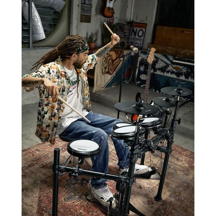 Donner Electronic Drum Set DED-200 (5 Drums 3 Cymbals) Black