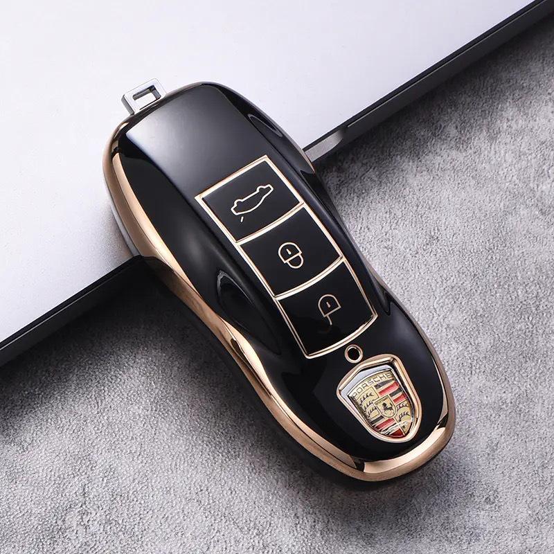 Passt für 2011-2017 Porsche Cayenne Schlüssel: Schutz- und Dekorative Auto-Schlüsselabdeckung