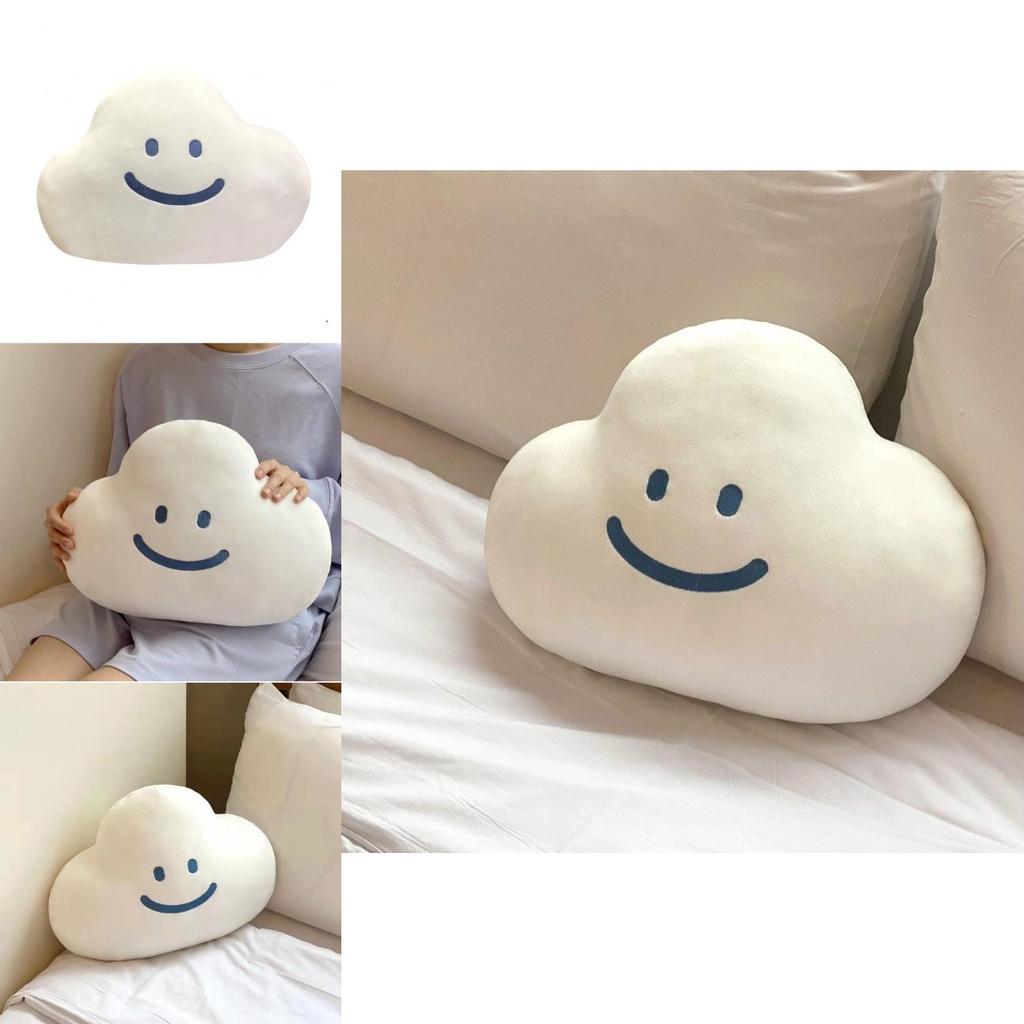 Weiches und kuscheliges Wolken-Emoji-Kissen für Mädchen Einzigartiges koreanisches Ins-Design