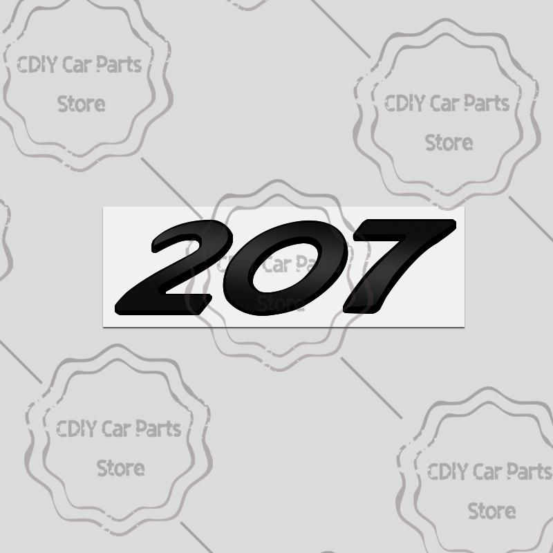 Car Sticker For u333 2008 3008 4008 5008 107 407 308 408 508 307 301 405 208 207 206 Black Letter Emblem Metal Badge Decals 333u