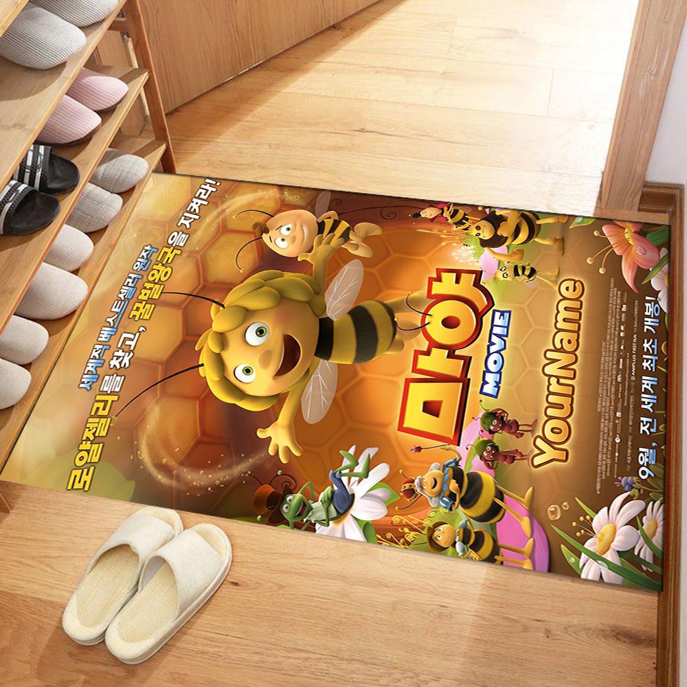 Biene Maja Personalized Name Carpet Design for Decorate room Outdoor Dormitory Dining Room Antislip Carpet Decorate Offices Perfect Gift for Women/Men