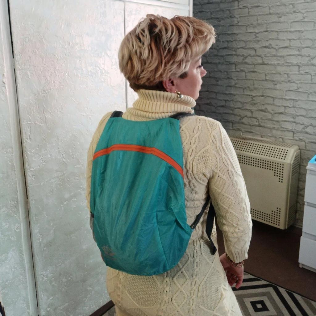 Zaino da Viaggio Delicato sulla Pelle, Borsa Sportiva Ultraleggera Unisex, Zaino Pieghevole Portatile per Esterni