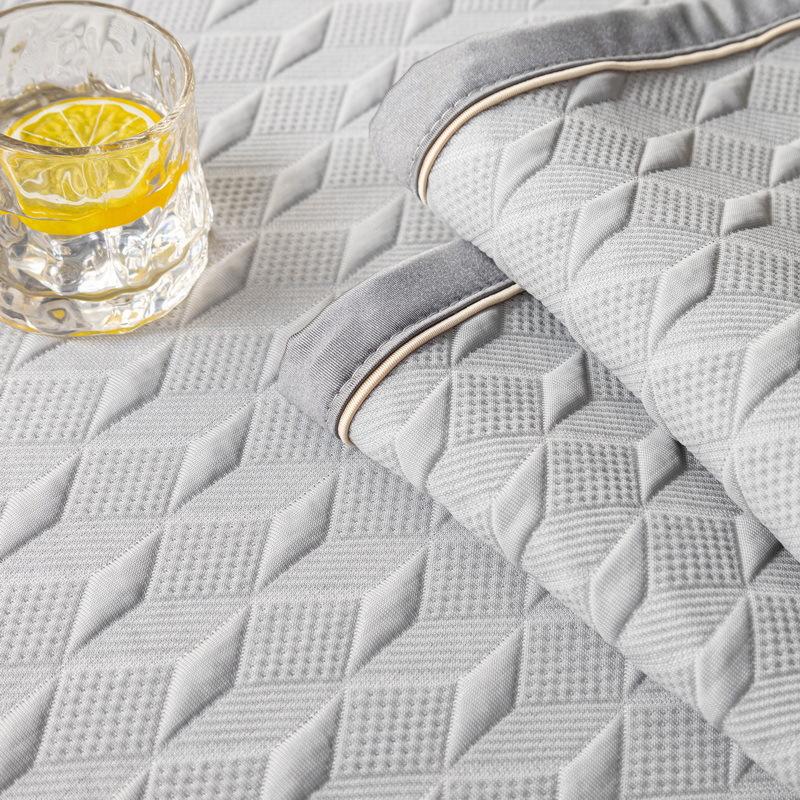 Ice Silk Sofa Cushion Summer Summer Summer Mat Non-Slip Seat Cushions Summer Light Luxury Pure White Sofa Cover Cloth