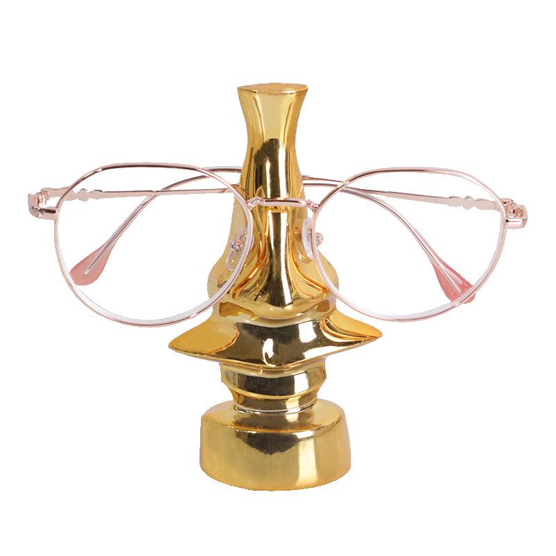 Contemporary Glasses Stand: Light Luxury Ornament for Hotel, Office, or Living Room