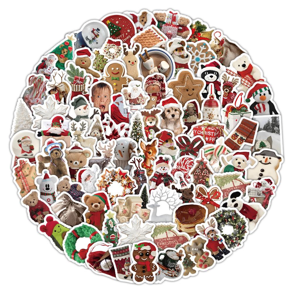 103 Pcs Christmas Doll Stickers - Festive Decor for Journals, Gifts, DIY Crafts & Devices BulingBulingStickers Store