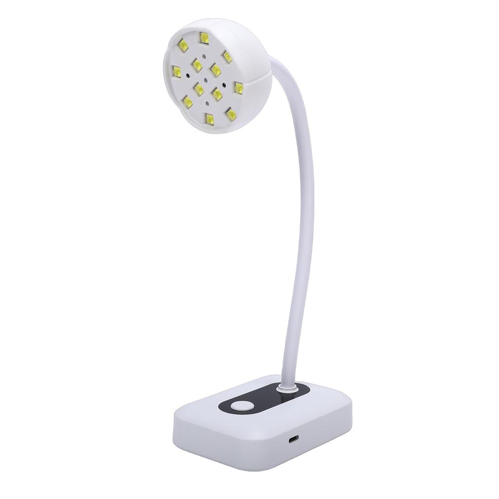 36W UV LED Nail Lamp with Digital Display, Desktop Nail Dryer, 360 Degree Rotatable Gooseneck Design, Smart Sensor,
