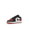 Adidași pentru copii Air Jordan 1 Low GS Bred Toe 2.0, alb, roșu, negru 553560-161