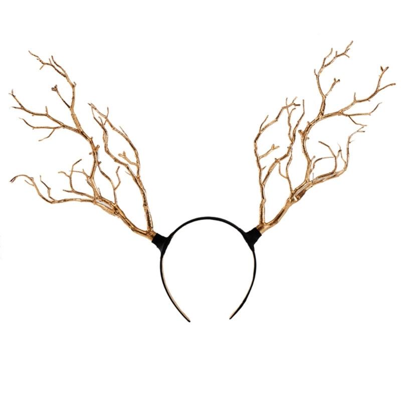 Bloody Branch Handmade Gothic Witch Bloody Headbands Hair Hoop for Live Shows