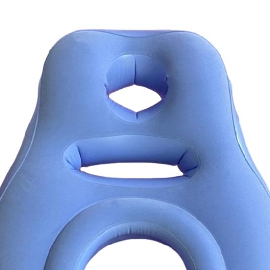 Oppblåsbar Gravid Yogamatte Ergonomisk PVC Sovestøttemadrass med Hull Lekkasjesikker Graviditetssmerter Lindring Full Kropp Luftmadrass Putepute