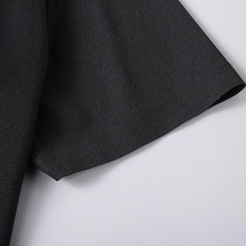 Polo Manches Courtes Dibenze pour Homme Grande Taille en Soie Glacée