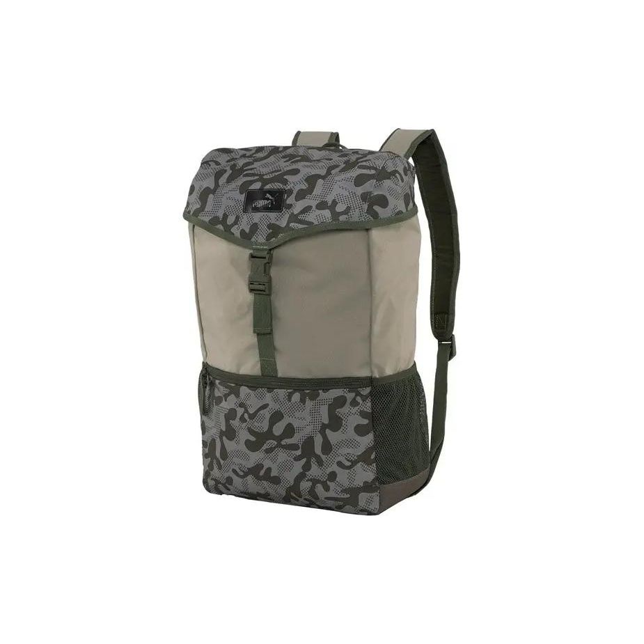 Puma New Sports Casual Fabric Backpack Unisex Backpacks Green 079524-02 Green