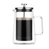 French Press Coffee Maker Heat Resistant Transparent Glass Tea Coffee Brewer Pot with Fine Filtration System for Coffee Lovers