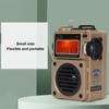 HRD‑701 Digital Radio Full Band Timing Support Memory Card Portable   Radio Music Player for Home Outdoor