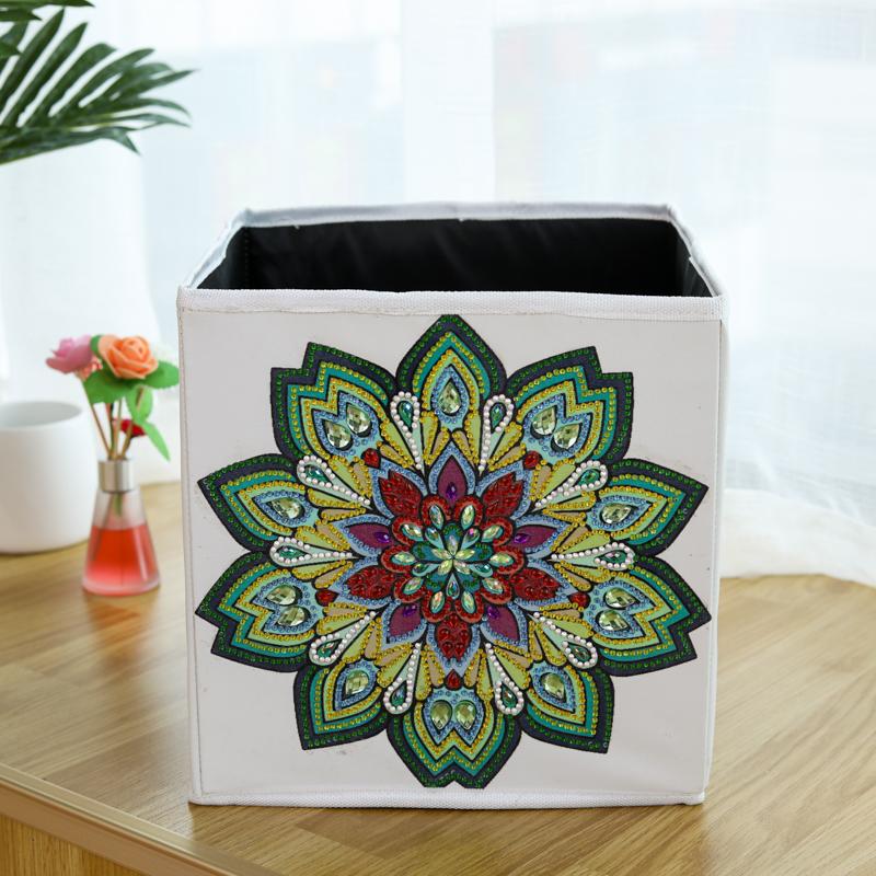 Cutie de depozitare pentru pictură cu diamante lucrate manual, în formă de cusătură de cruce, mozaic de diamant, broderie de artă cu diamante 5D, articole de uz casnic pentru dormitor