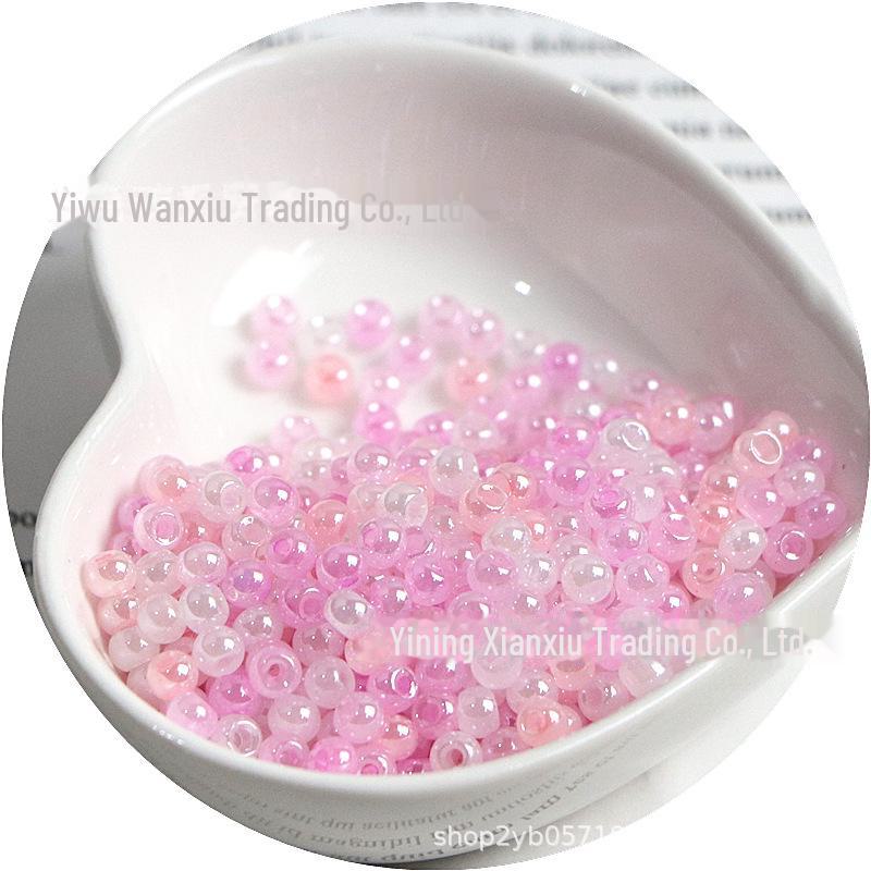 High-Quality 4mm Cream Imitation Ice Rice Beads for DIY Necklaces & Bracelets