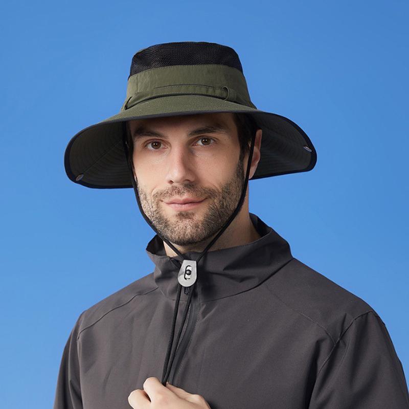 Chapéu de sol ao ar livre de secagem rápida à prova d'água Chapéu de montanhismo anti-ultravioleta masculino Chapéu de pescador com protetor solar feminino