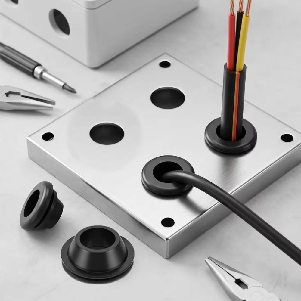 Rubber Cable Hole Plugs Rubber Grommet Kit Grommet Assortment Kit Ring Panel Hole Sealing