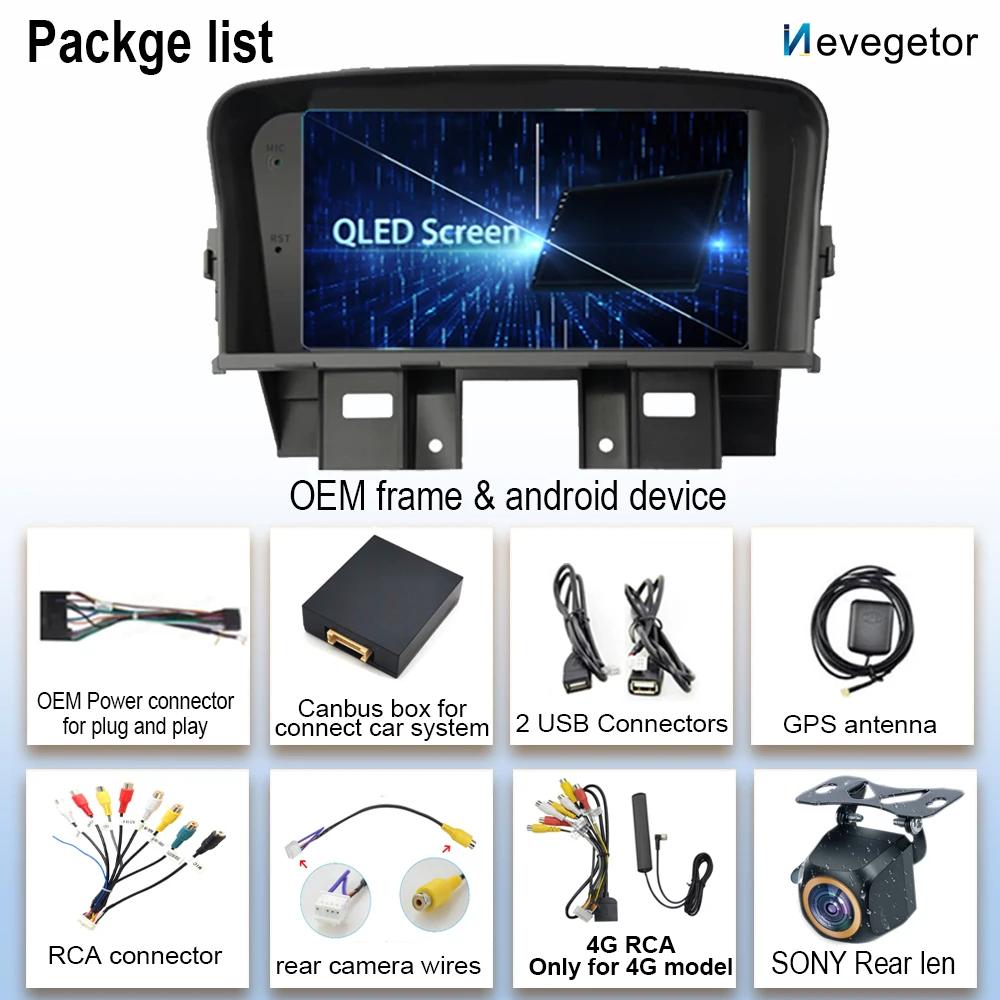 7 Inch Android  For Chevrolet Cruze 2008 - 2014 Car Radio Multimedia Video Player GPS Navigation Wireless Carplay Auto QLED BT