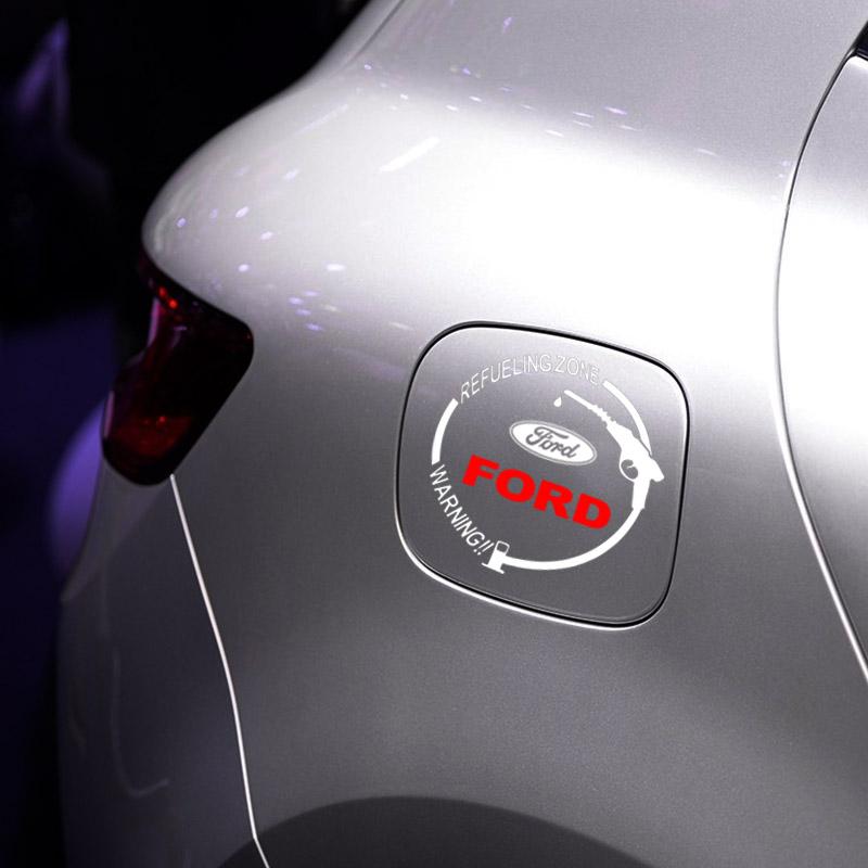 1Pcs Car Fuel Tank Cap Stickers Vinyl Fashion Decoration Auto Styling For Ford Focus Mondeo Kuga Fiesta MK7 Escort Explorer Edge 2 4 MK2 MK4