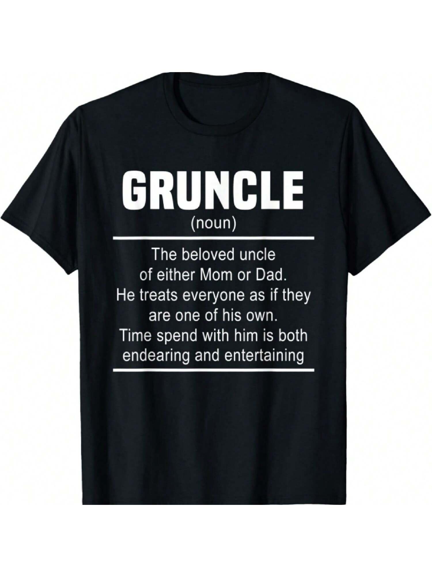 unisex Gruncle Noun Funny Grandpa Uncle Definition Quote Godfather T-Shirt S разноцветный