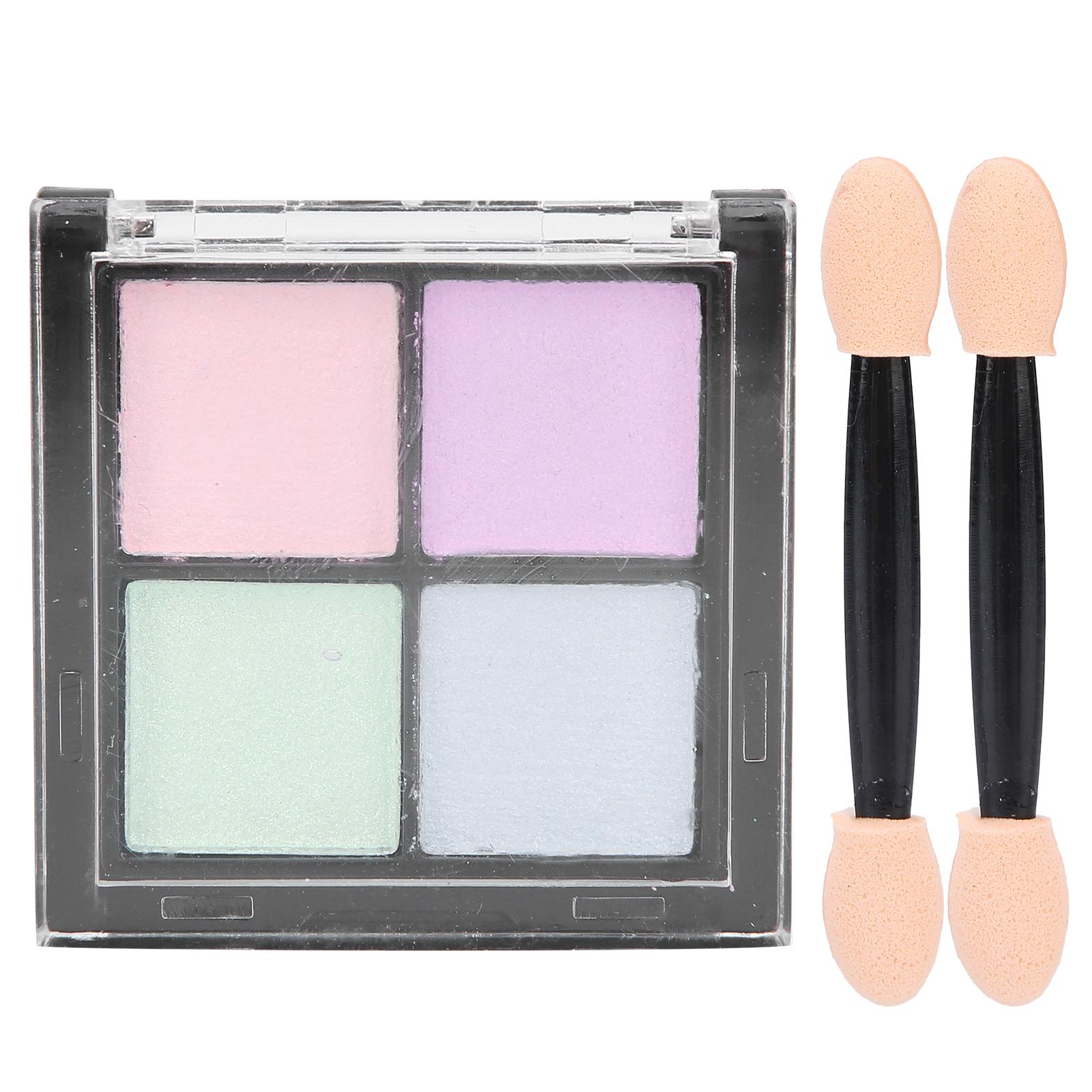 

4 Colors Nail Art Powder Shining Manicure Nail Art Decoration Powder Brush Tool Set02