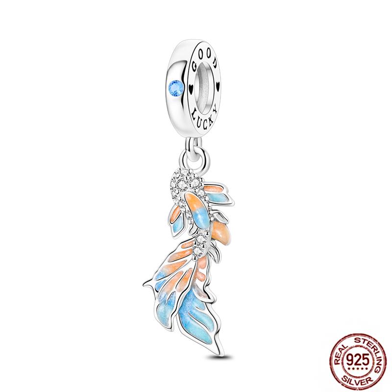 Ocean World Series Original Charms Copper Sea Turtle Octopus Dolphin Seahorse Beads Fits Bracelet Diy Jewelry Gift