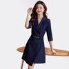 Women's Elegant Seven-Sleeve Blazer Dress