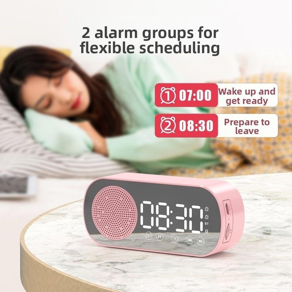 Hifi Sound Quality Digita Alarm Clock Wireless Wireless Bluetooth Speaker Music Player