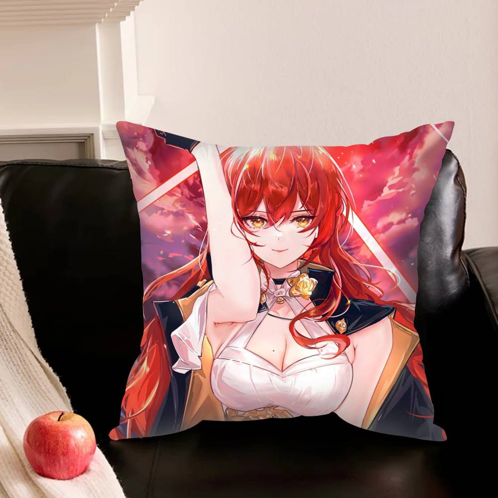 Game H-Honkai Star Rail Pillowcase For Sofa Room Office Decor Printing Protector Cushion Cover Valentine Gift Custom