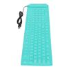 Foldable Silicone Keyboard 108 Keys Silicone Foldable USB Wired Waterproof Mute Typing Full Sealing