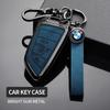 BBKU7 Leather Car Key Case Protective Shell for BMW X1 X3 X5 X6 X7 1 3 5 6 7 Series G20 G30 G11 F15 F16 G01 G02 F48 Car stickers