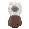 Nano Mist Sprayer Cute Bear Shape 300ML USB Humidifier Skin Moisturizing Facial Mister with Timing Brown