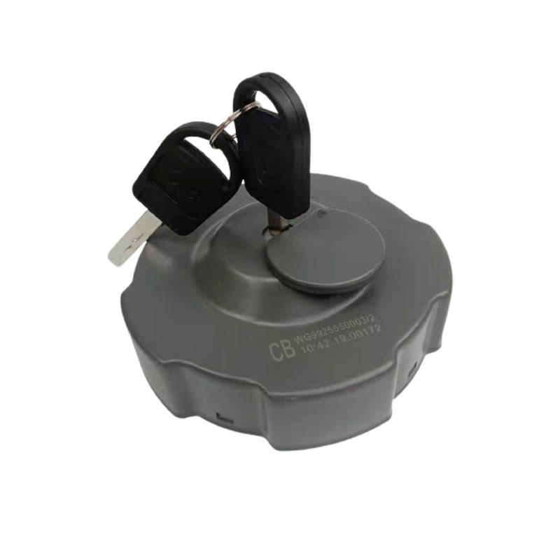 WG9925550003 Fuel Tank Cap With Lock For CNHTC Sinotruk HOWO TH7 SITRAK T5G Two Key Truck Parts 1 PCS