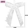 30pcs Wedding Car Bow, White Bow Decoration, Wedding Car Decoration, Wedding