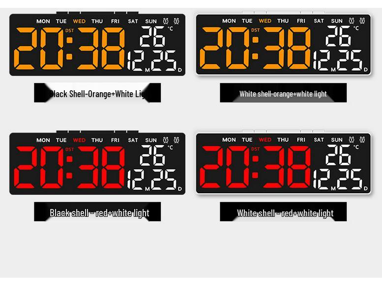 Multi-Function LED Digital Alarm Clock with USB Output