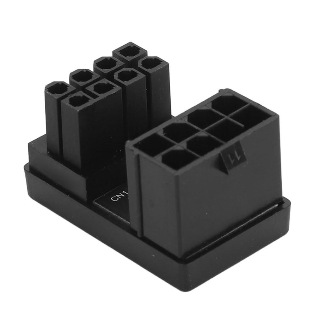 Conector GPU PCIe 8PIN Mamă la Tată Unghi 180 Grade Tip RVS Carcasă ABS Conector Alimentare Placă Grafică pentru Desktop