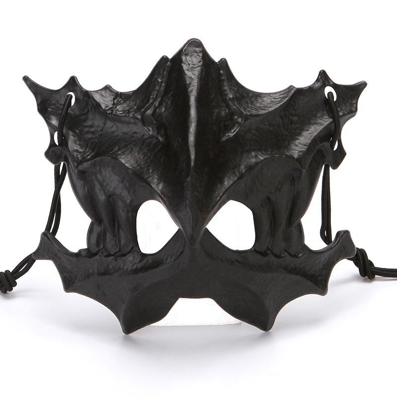 Parti Kurukafa Maskesi Uzun Dişli Şeytan İskelet Yarım Yüz Maskesi Kurt Ejderha Kaplan Houjuu Nue Maskesi Cosplay Cadılar Bayramı Kostüm Aksesuarları
