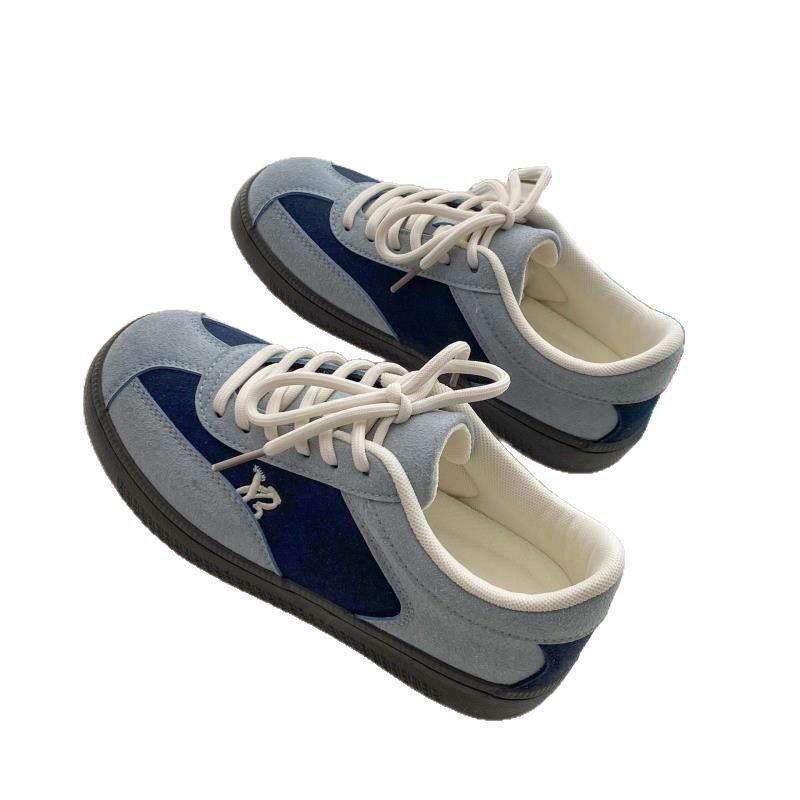 2025 New Retro Dexun Shoes Women's Shoes Ins Simple Design Korean Version Trend Versatile White Shoes Casual Board Shoes