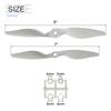 uxcell 7x5" 8x6" RC Propellers, 2-Vane Blade Props with Gray Adapter Rings for Electric Airplanes, 4 Pieces