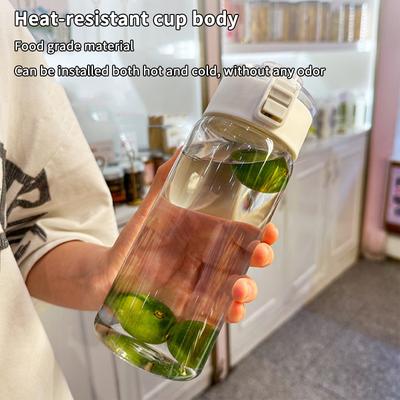 400/600/800ml Μεγάλης Χωρητικότητας Αθλητικό Μπουκάλι Νερού Σφραγισμένο Πλαστικό Κύπελλο Πόσης Εξωτερικού Χώρου Ταξιδιού Φορητό Γυμναστήριο Φυσικής Κατάστασης Κανάτες