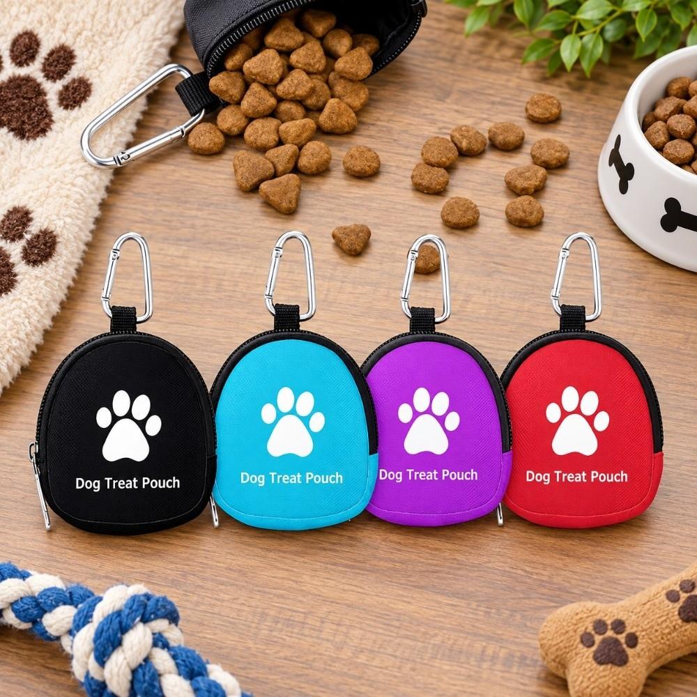 Multifunctional Treat Pouch Hook Design Pet Treat Pouch Portable Training Reward Pouch  Pet Walking