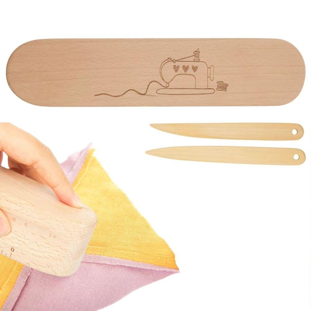 Professional Press Quilting Tool Wood Pressing Pad High Quality Wooden Seam Roller  Flattening Tool