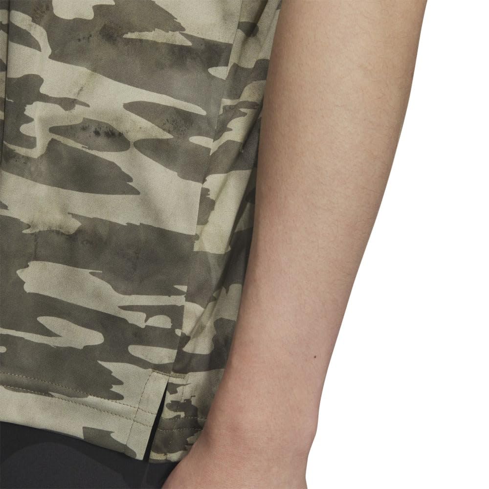 Adidas Golf Camouflage Short Sleeve Olive Strata Men's Shirt,
