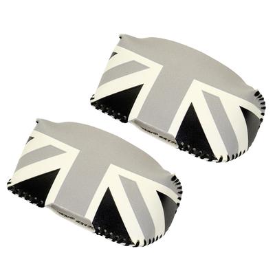 SKYBELL Seat Belt Buckle Covers for BMW MINI Mini Cooper F54 F55 F56 F57 F60, 2-Piece Set, Synthetic Leather (Black Jack [B])
