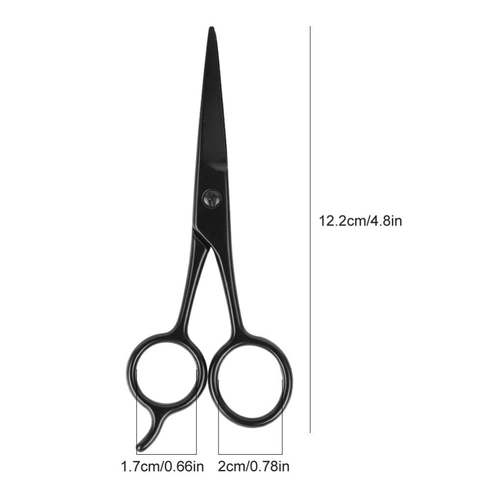 Edelstahl Gesichtshaar Schere Professionelle Kleine Schere Augenbrauen Schere Präzises Trimmen Schwarze Farbe Haarschnitt Trimmwerkzeug